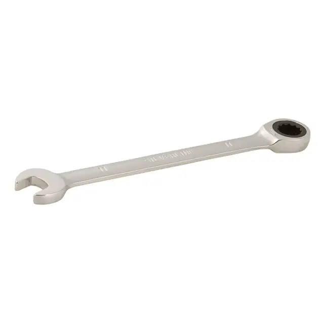 Stały klucz płasko-oczkowy z grzechotką 11 mm - Silverline