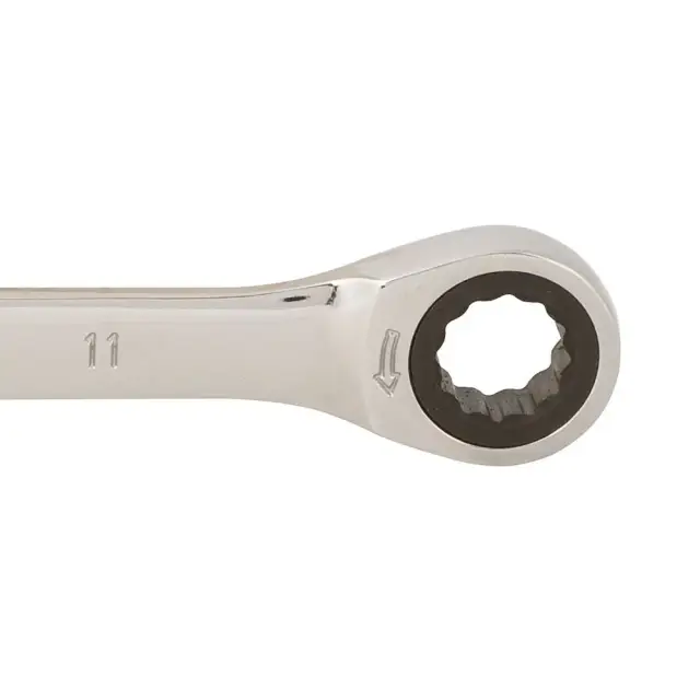 Stały klucz płasko-oczkowy z grzechotką 11 mm - Silverline