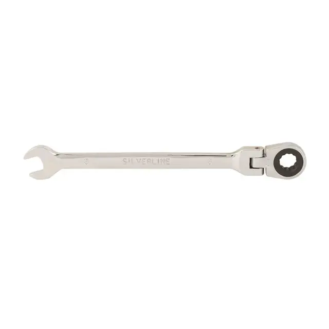 Przegubowy klucz płasko-oczkowy z grzechotką 8 mm - Silverline