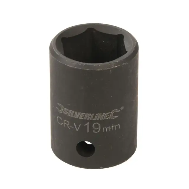 Metryczna nasadka udarowa sześciokątna 1/2 cala 19 mm - Silverline
