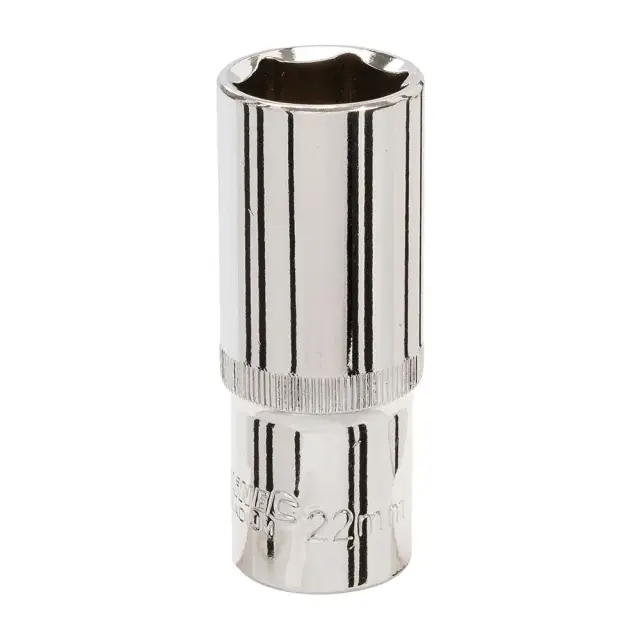 Długa metryczna nasadka sześciokątna 1/2 cala 22 mm - Silverline