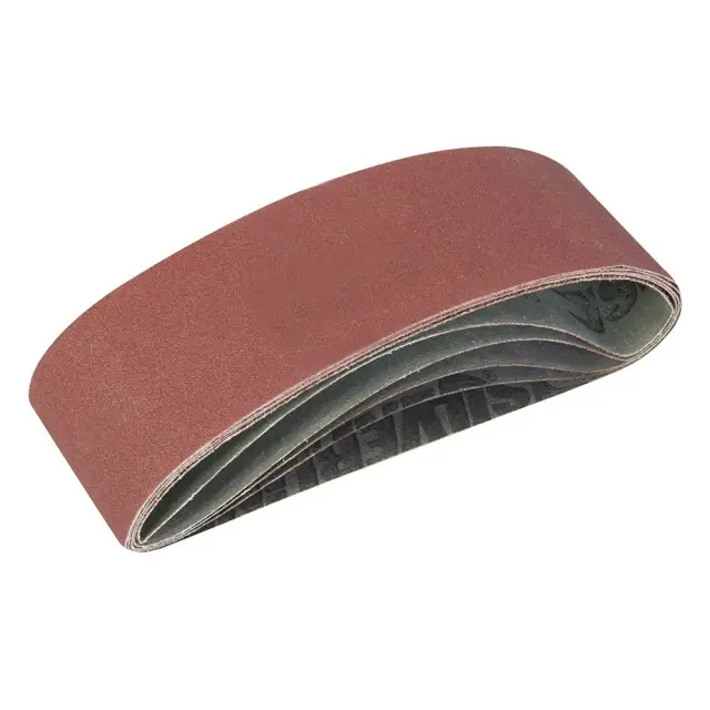 Ścierny pas bezkońcowy 75 x 533 mm, 5 szt. P40, P60, 2 x P80, P120 - Silverline