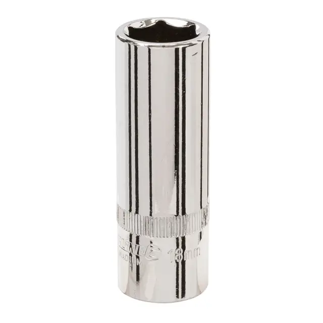 Długa metryczna nasadka sześciokątna 1/2 cala 18 mm - Silverline
