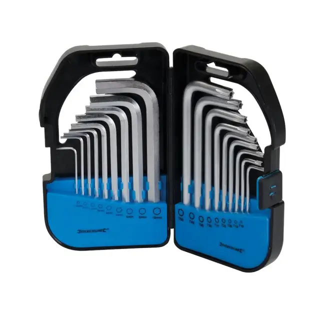 Komplet kluczy Hex / Trx, 18 szt. 1,5-10 mm / T10-T50 - Silverline