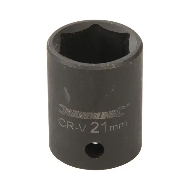 Metryczna nasadka udarowa sześciokątna 1/2 cala 21 mm - Silverline