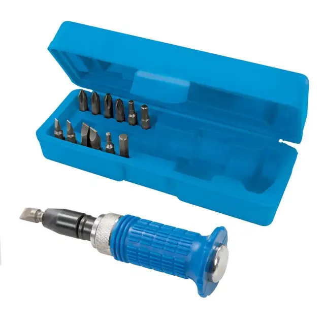 Wkrętak udarowy z uchwytem Softgrip, zestaw 14 szt. 14 szt. - Silverline