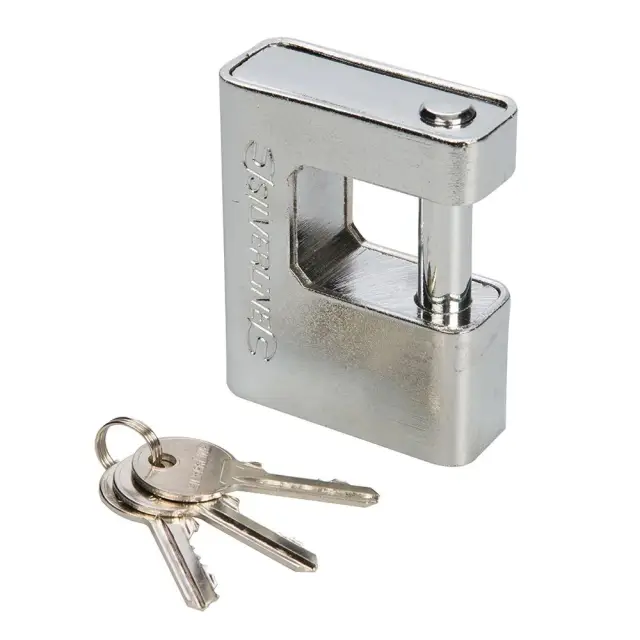 Kłódka wzmocniona trzpieniowa 80 mm - Silverline
