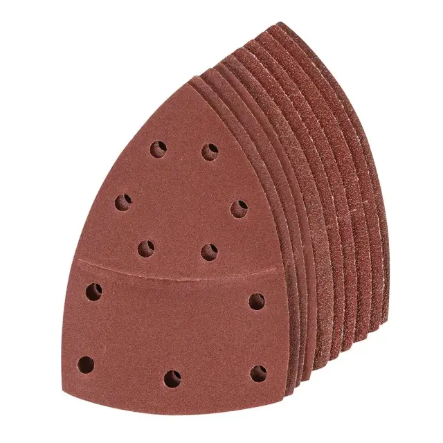 Arkusz ścierny z mocowaniem 102 x 62 mm, 93 mm, 10 szt. P 2 x 40, 60, 80, 120, 180 - Silverline