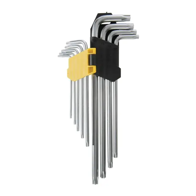 Zestaw kluczy imbusowych z końcówką T10 - T50, 9 szt. T10-T50 - Silverline