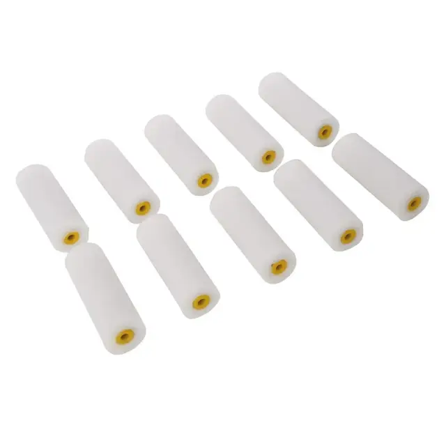 Mini wałek malarski 100 mm, 10 szt. Błyszcząca farba - Silverline