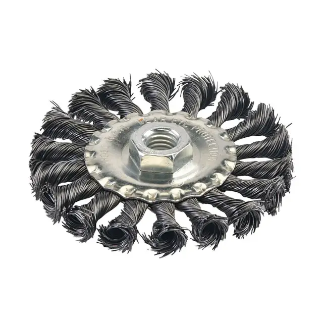 Szczotka tarczowa splatana 100 mm - Silverline