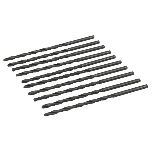 Długie wiertło metryczne HSS-R, 10 szt. 4,5 x 126 mm - Silverline