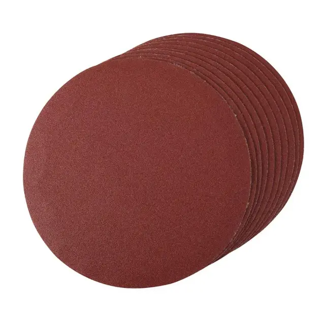 Krążek ścierny z mocowaniem na rzep 180 mm, 10 szt. P 120, 180 mm - Silverline