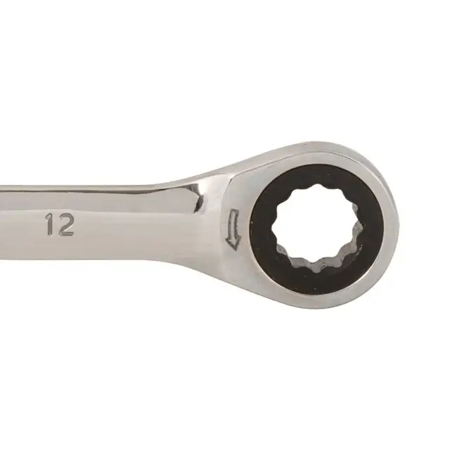 Stały klucz płasko-oczkowy z grzechotką 12 mm - Silverline