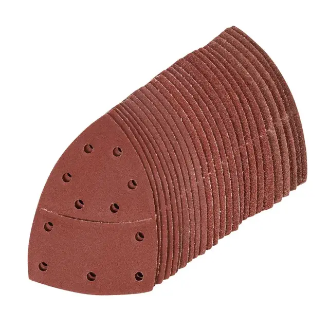 Arkusz ścierny z mocowaniem 102 x 62 mm, 93 mm, 25 szt. P 5 x 40, 60, 80, 120, 180 - Silverline