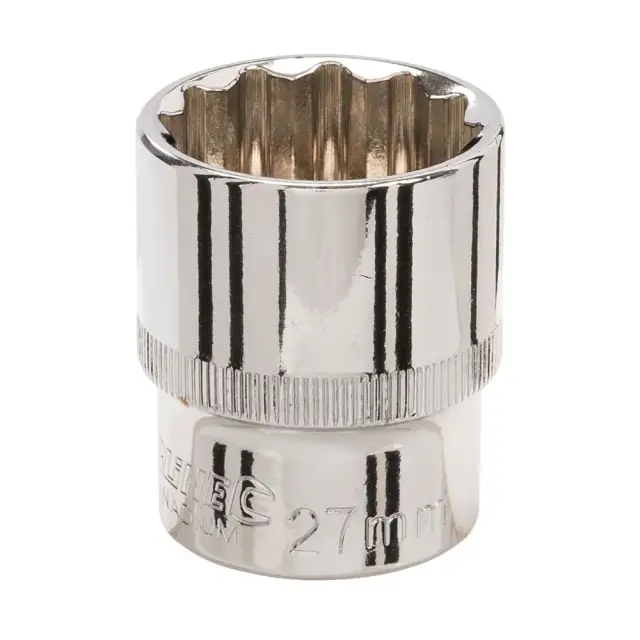 Dwunastokątna metryczna nasadka 1/2 cala 27 mm - Silverline