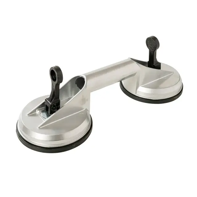 Aluminiowa przyssawka do szyb 100 kg, podwójna - Silverline