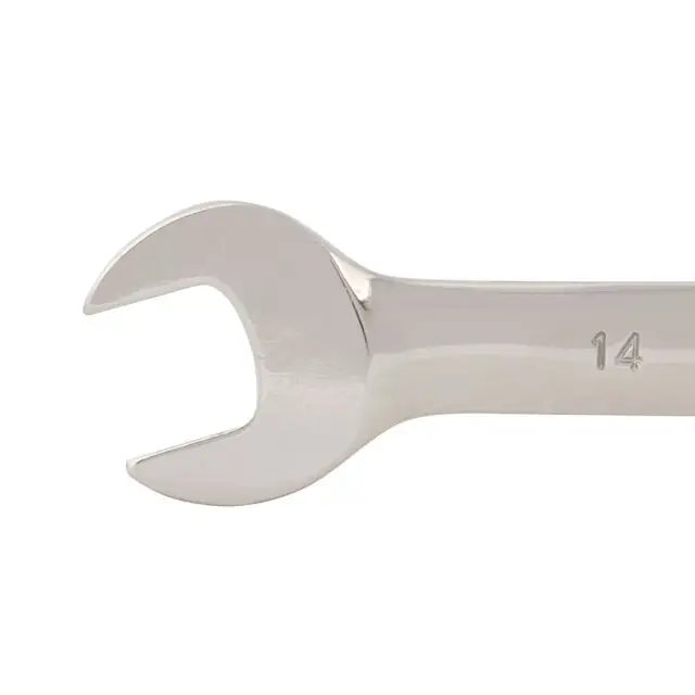 Stały klucz płasko-oczkowy z grzechotką 14 mm - Silverline