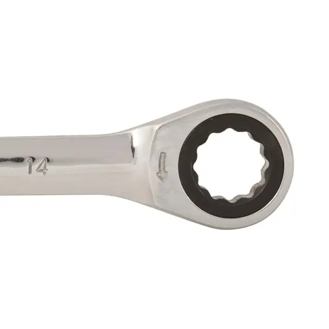 Stały klucz płasko-oczkowy z grzechotką 14 mm - Silverline