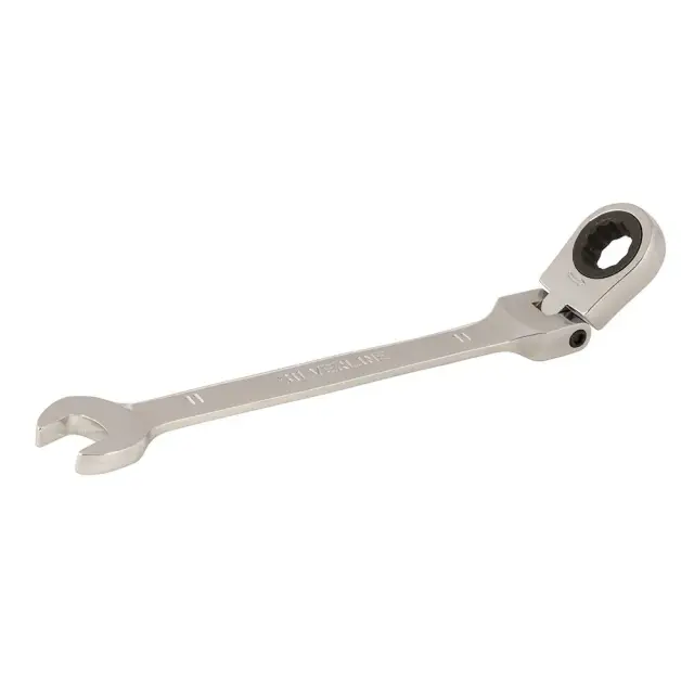 Przegubowy klucz płasko-oczkowy z grzechotką 11 mm - Silverline