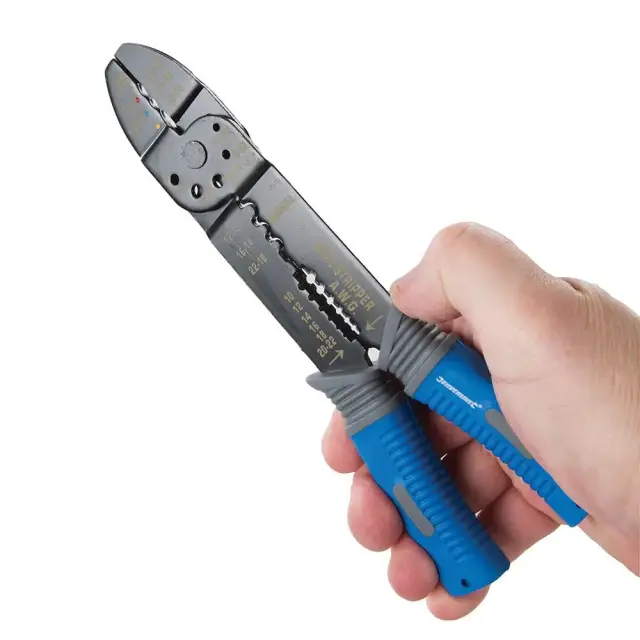 Zestaw do zaciskania końcówek kablowych, 271 elem. 220 mm - Silverline