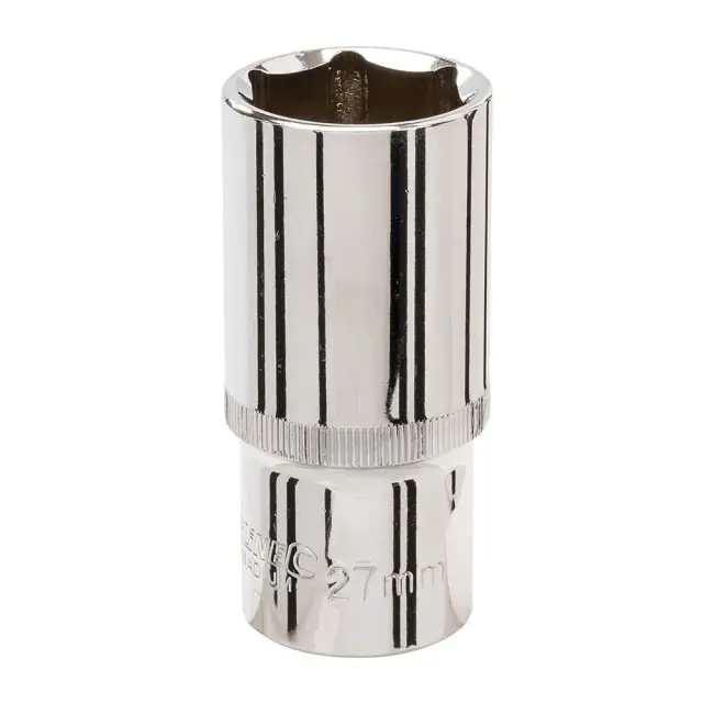 Długa metryczna nasadka sześciokątna 1/2 cala 27 mm - Silverline