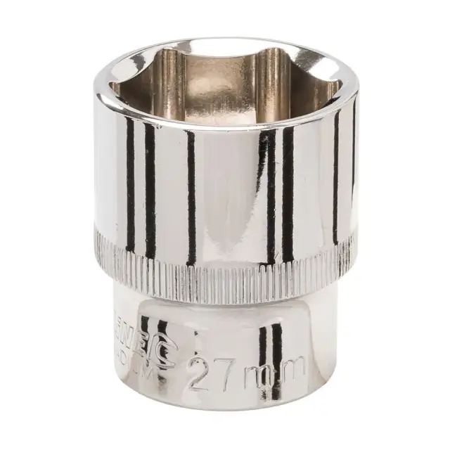 Metryczna nasadka sześciokątna 1/2 cala 27 mm - Silverline