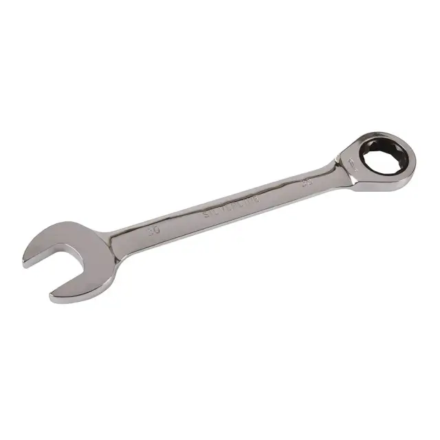 Stały klucz płasko-oczkowy z grzechotką 30 mm - Silverline