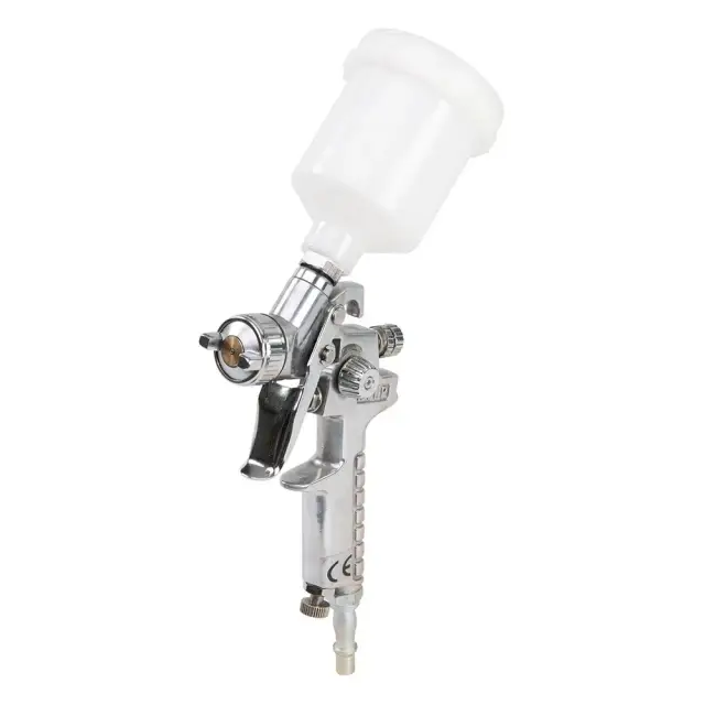 Pistolet lakierniczy HVLP z górnym zbiornikiem 100 ml - Silverline
