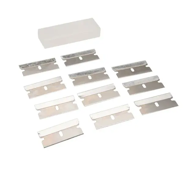 Ostrza jednostronne, 10 szt. 38 x 19 x 0,25 mm - Silverline