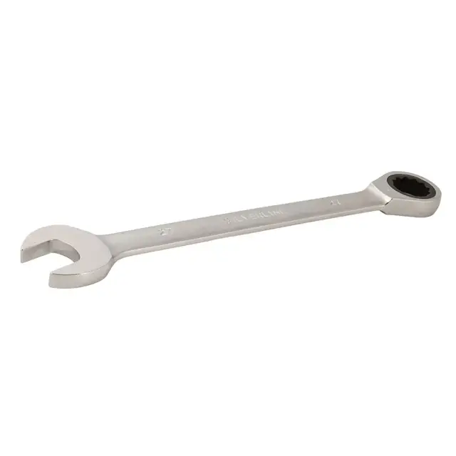 Stały klucz płasko-oczkowy z grzechotką 27 mm - Silverline
