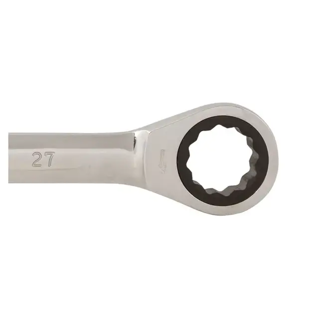 Stały klucz płasko-oczkowy z grzechotką 27 mm - Silverline
