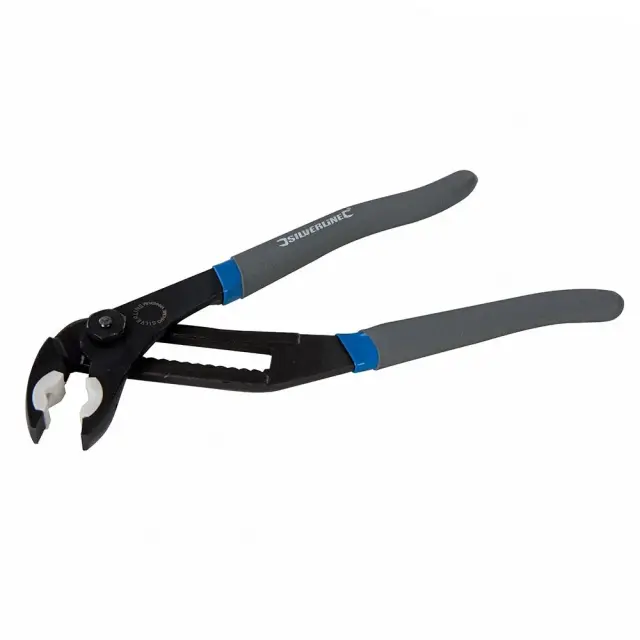 Szczypce nastawne z miękkimi szczękami Długość: całkowita 280 mm, szczęk 65 mm - Silverline