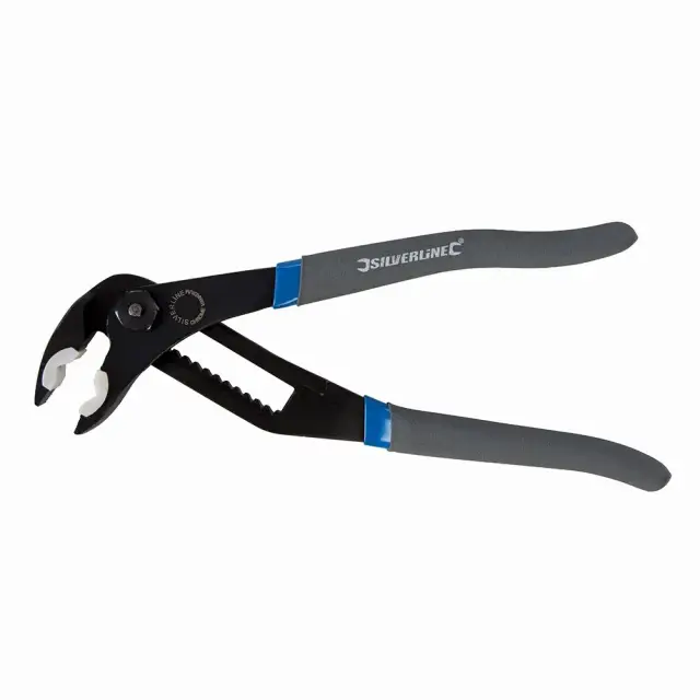 Szczypce nastawne z miękkimi szczękami Długość: całkowita 280 mm, szczęk 65 mm - Silverline
