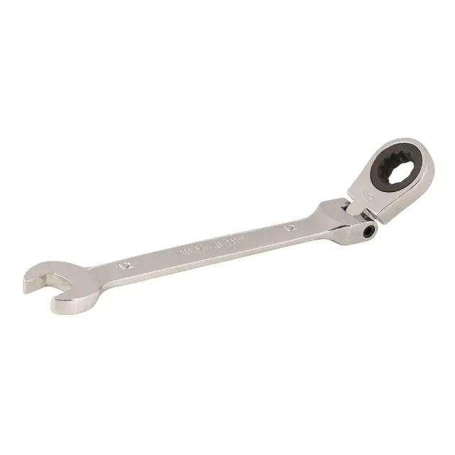 Przegubowy klucz płasko-oczkowy z grzechotką 12 mm - Silverline
