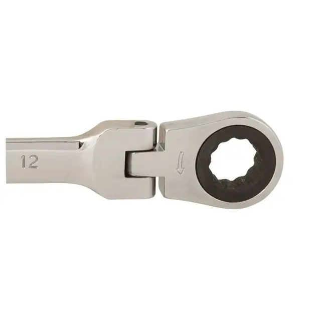 Przegubowy klucz płasko-oczkowy z grzechotką 12 mm - Silverline