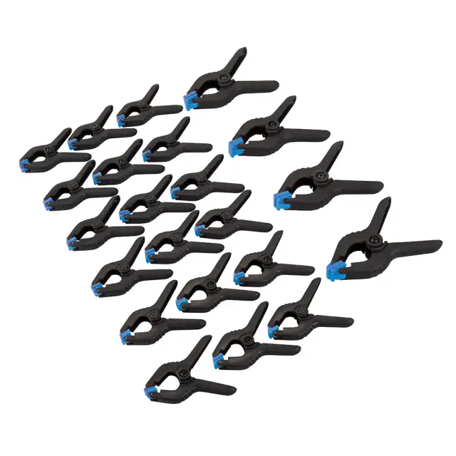 zestaw ścisków sprężynowych 22 szt. 25 i 19 mm - Silverline