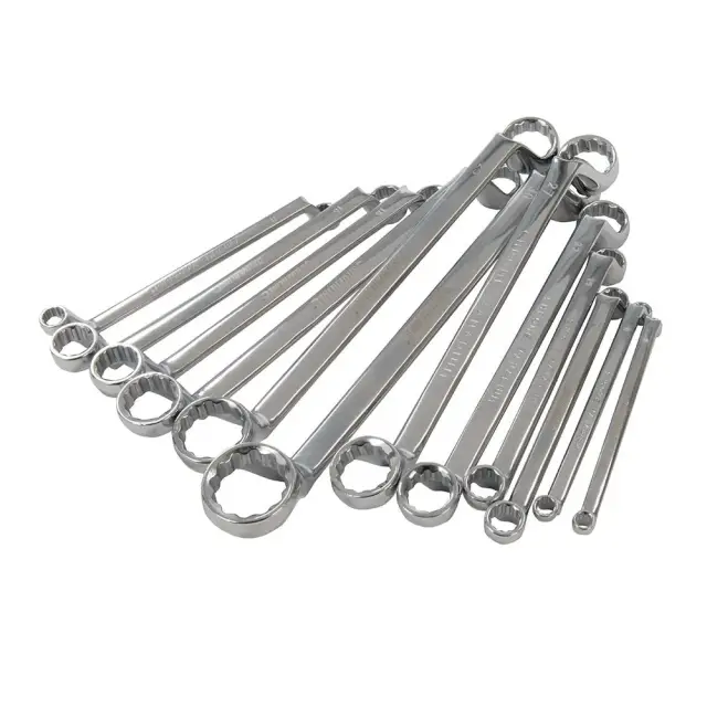 Zestaw kluczy oczkowych wygiętych, 12 szt. 6 - 32 mm - Silverline