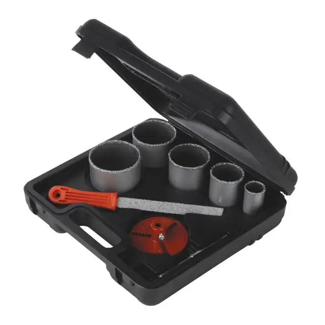 Zestaw otwornic 8 szt. Średnica 33 - 83 mm - Silverline