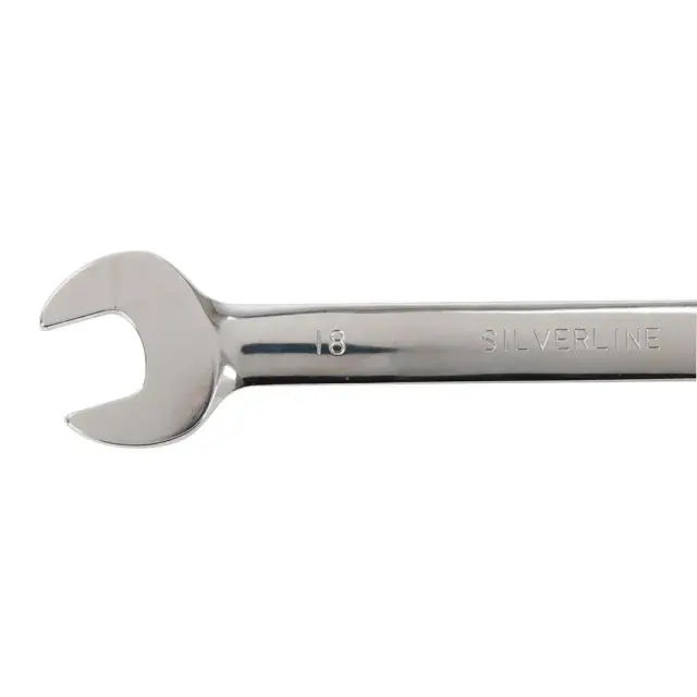 Zestaw stałych kluczy płasko-oczkowych z grzechotką, 6 szt. 8 - 17 mm - Silverline