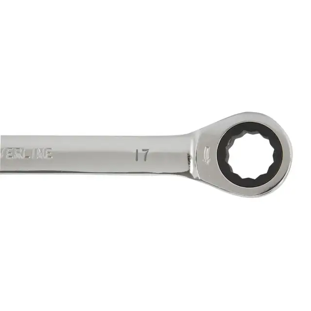 Zestaw stałych kluczy płasko-oczkowych z grzechotką, 6 szt. 8 - 17 mm - Silverline