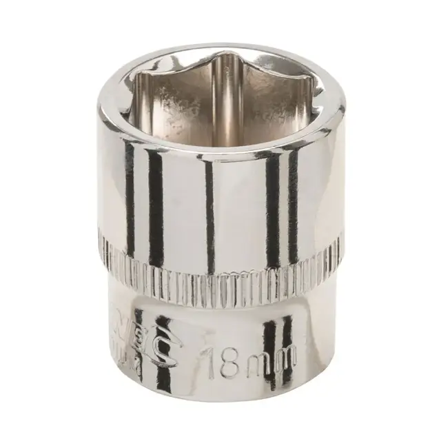 Metryczna nasadka sześciokątna 3/8 cala 18 mm - Silverline