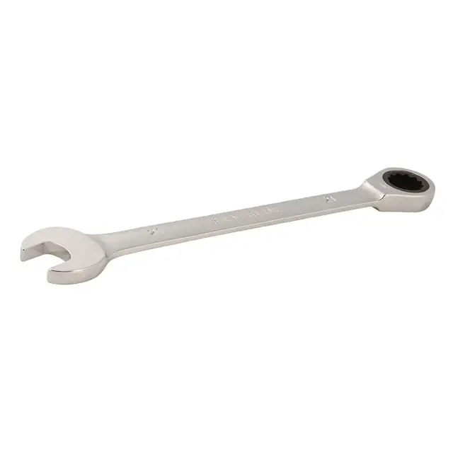 Stały klucz płasko-oczkowy z grzechotką 21 mm - Silverline