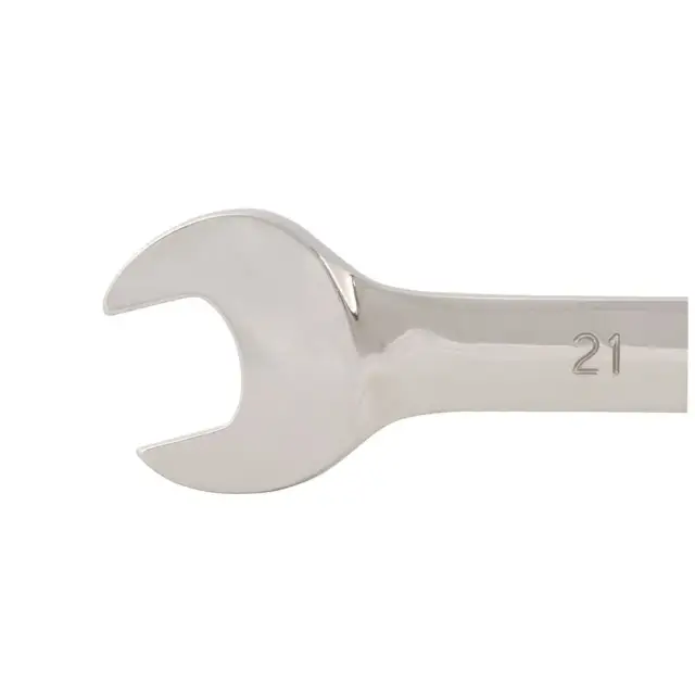 Stały klucz płasko-oczkowy z grzechotką 21 mm - Silverline