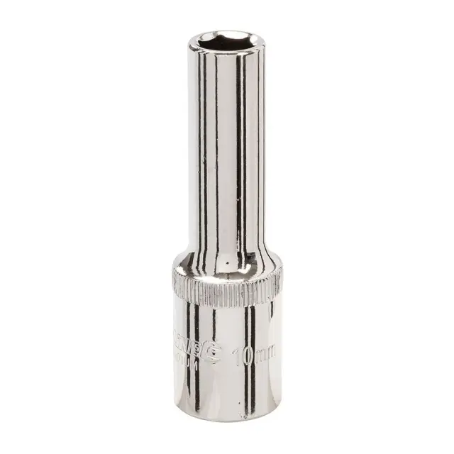 Długa metryczna nasadka sześciokątna 1/2 cala 10 mm - Silverline