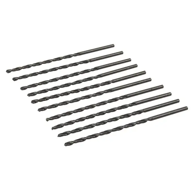 Długie wiertło metryczne HSS-R, 10 szt. 3,0 x 100 mm - Silverline