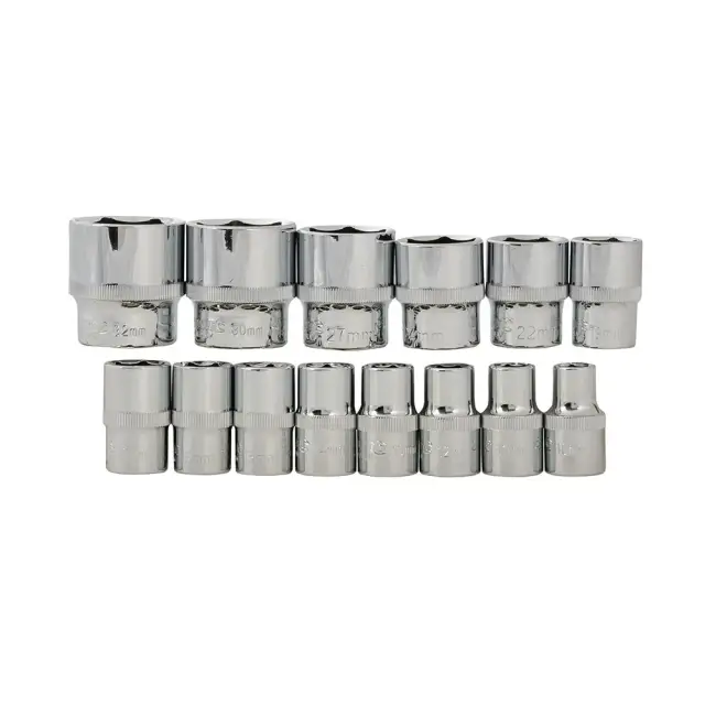 Zestaw metryczny kluczy nasdowych 1/2 cala, 21 elementów 10 - 32 mm - Silverline