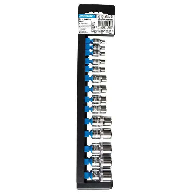 Zestaw nasadek E-Trx,14 szt. E4 - E24 - Silverline