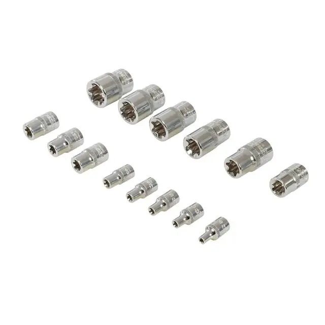 Zestaw nasadek E-Trx,14 szt. E4 - E24 - Silverline