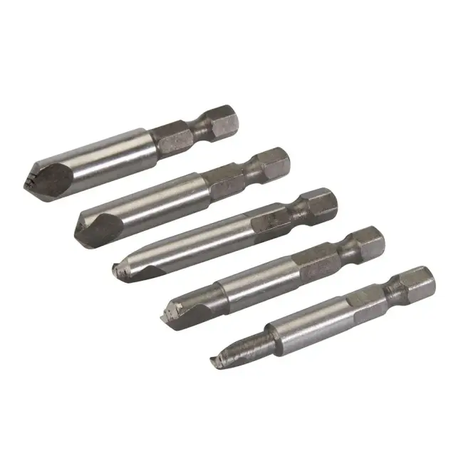 Zestaw do usuwania uszkodonych śrub 5 część. 50 mm - Silverline
